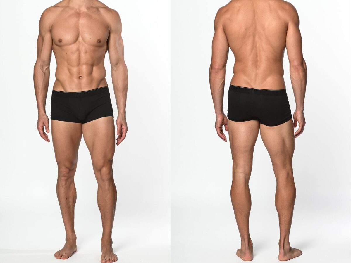 Trunk gọn gàng, ống ngắn, ôm sát, lý tưởng cho quần slim-fit