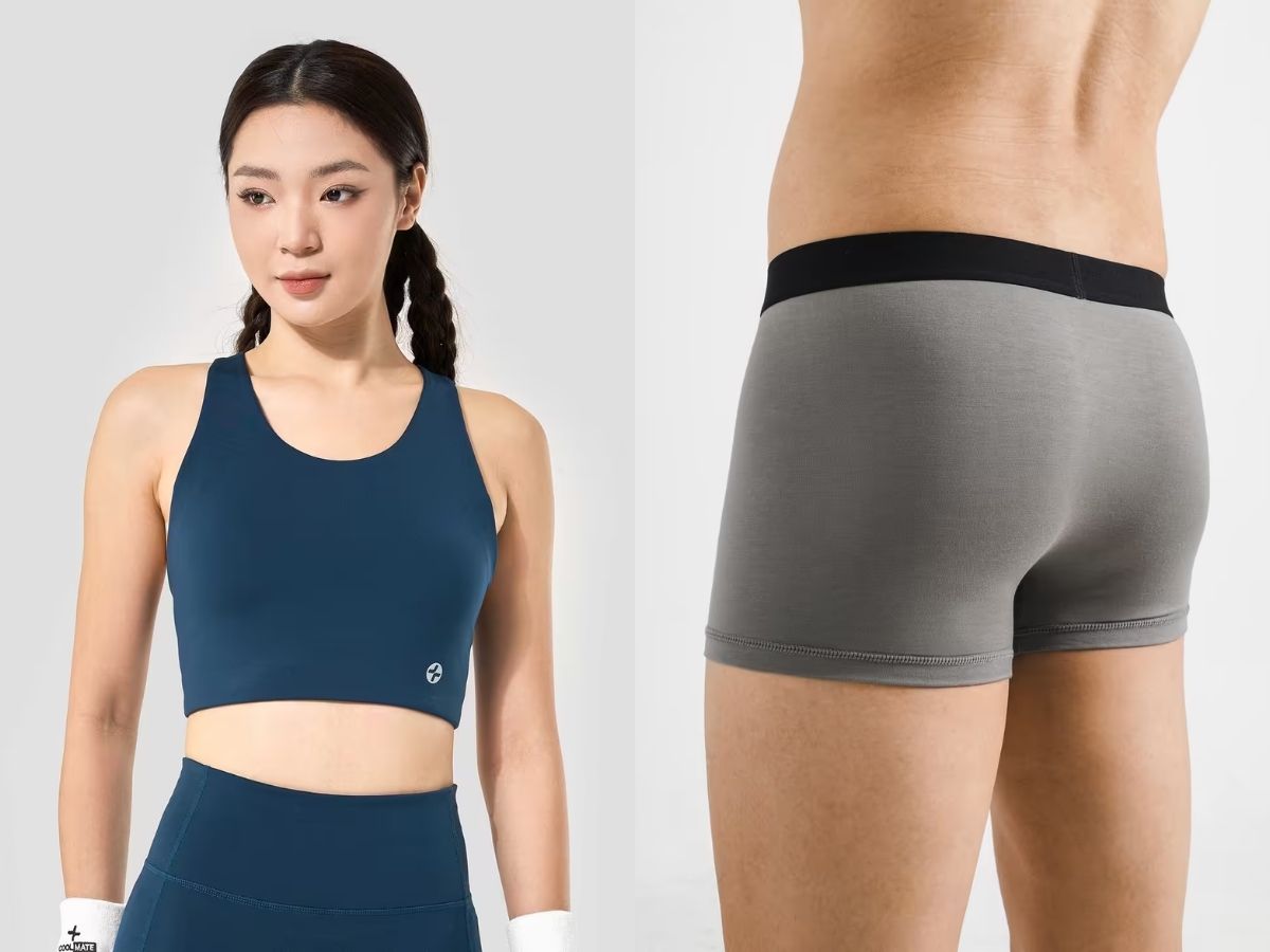 Dòng sản phẩm đồ lót thể thao giúp hỗ trợ tối đa cho mọi hoạt động