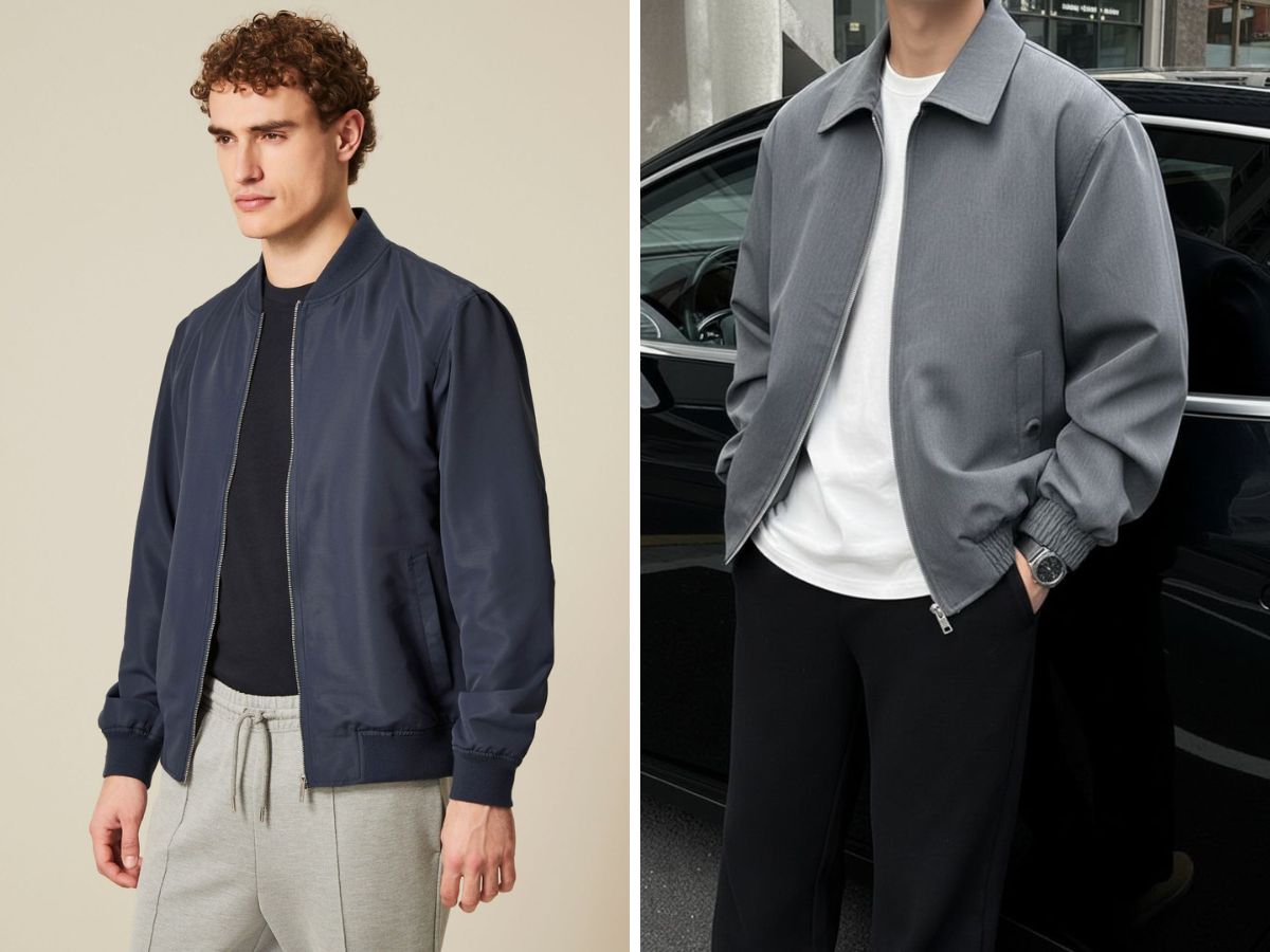 Áo khoác dù cũng có một vài kiểu dáng khác nhau