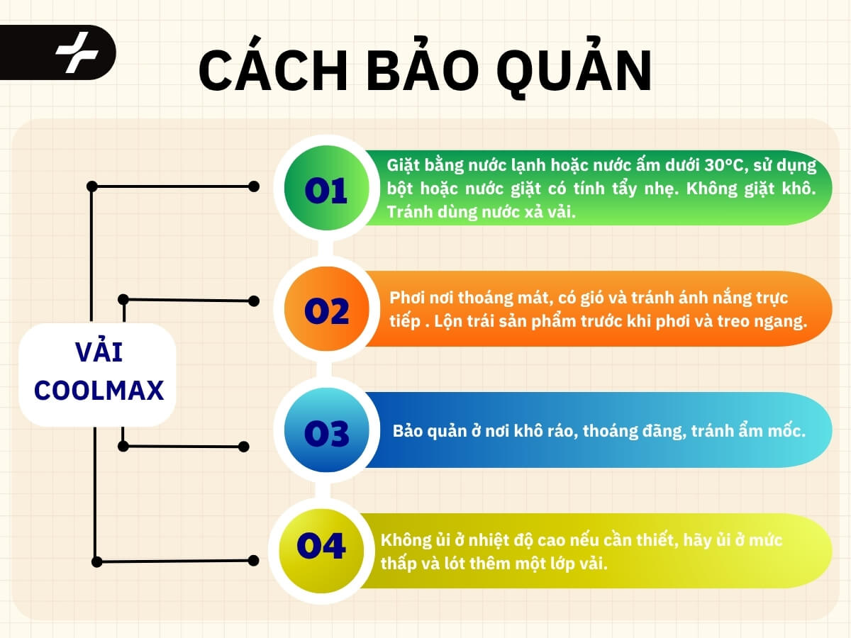 Cách bảo quản quần áo vải Coolmax