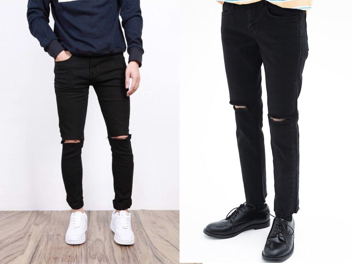 Tổng hợp các mẫu quần Jeans rách nam cực chất cho chàng