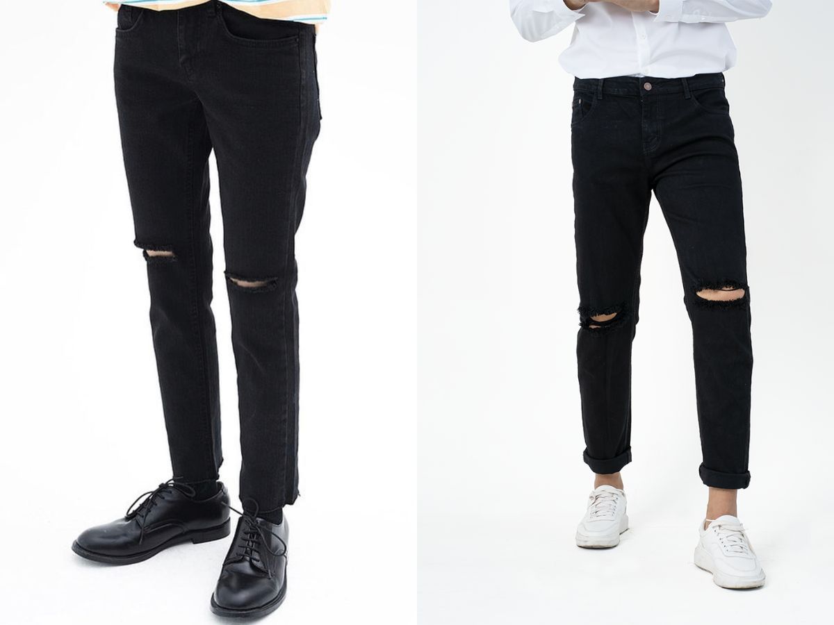 Tổng hợp các mẫu quần Jeans rách nam cực chất cho chàng