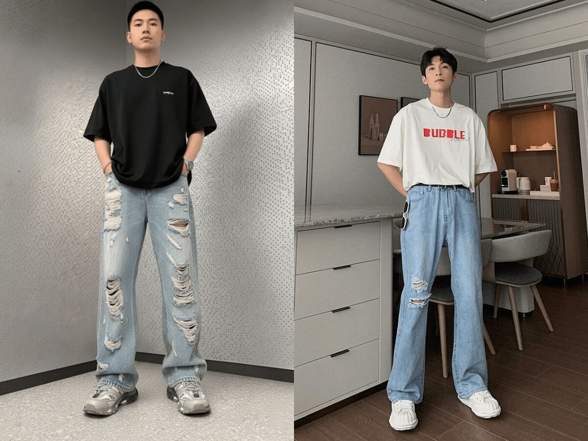 Chọn đúng quần jeans rách nam hack dáng cho phái mạnh