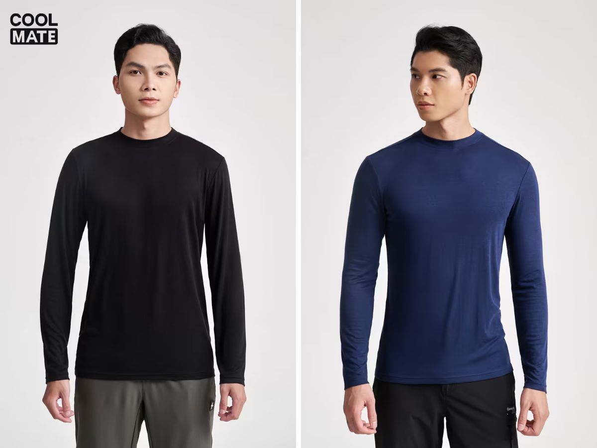 Áo giữ nhiệt Coolmate phù hợp nhiều dáng người