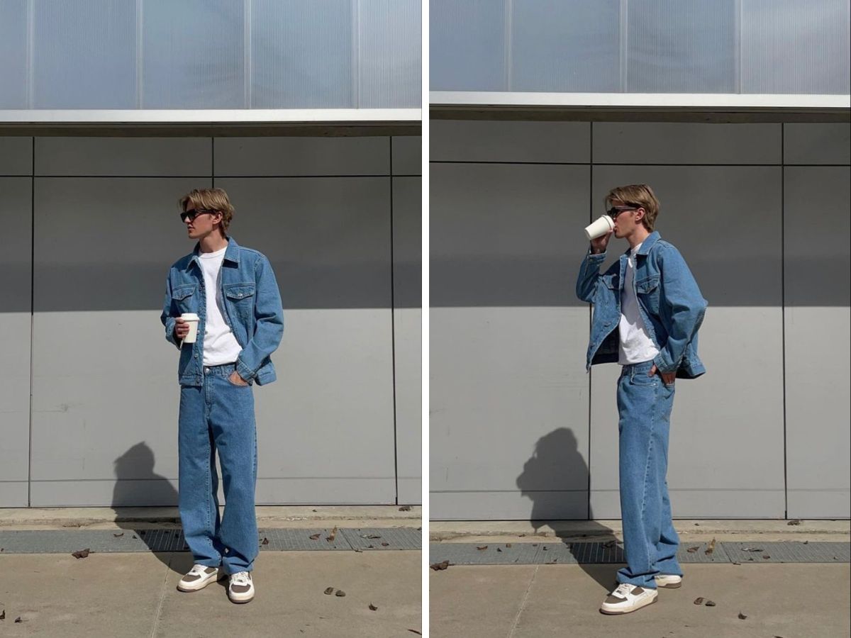 Áo khoác jean nam là món đồ dễ mặc, dễ phối