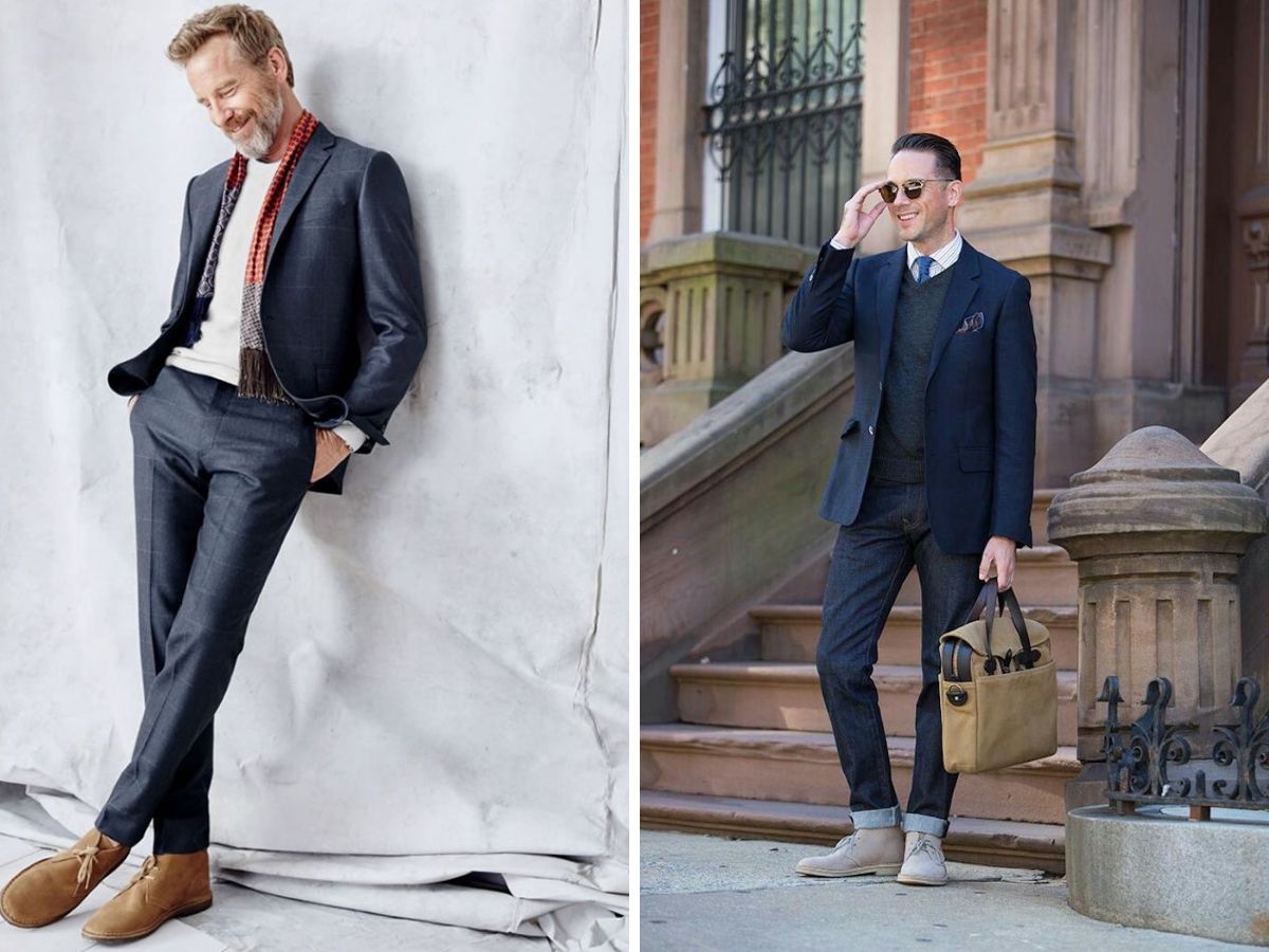 Chukka boots cũng cực hợp với business-casual