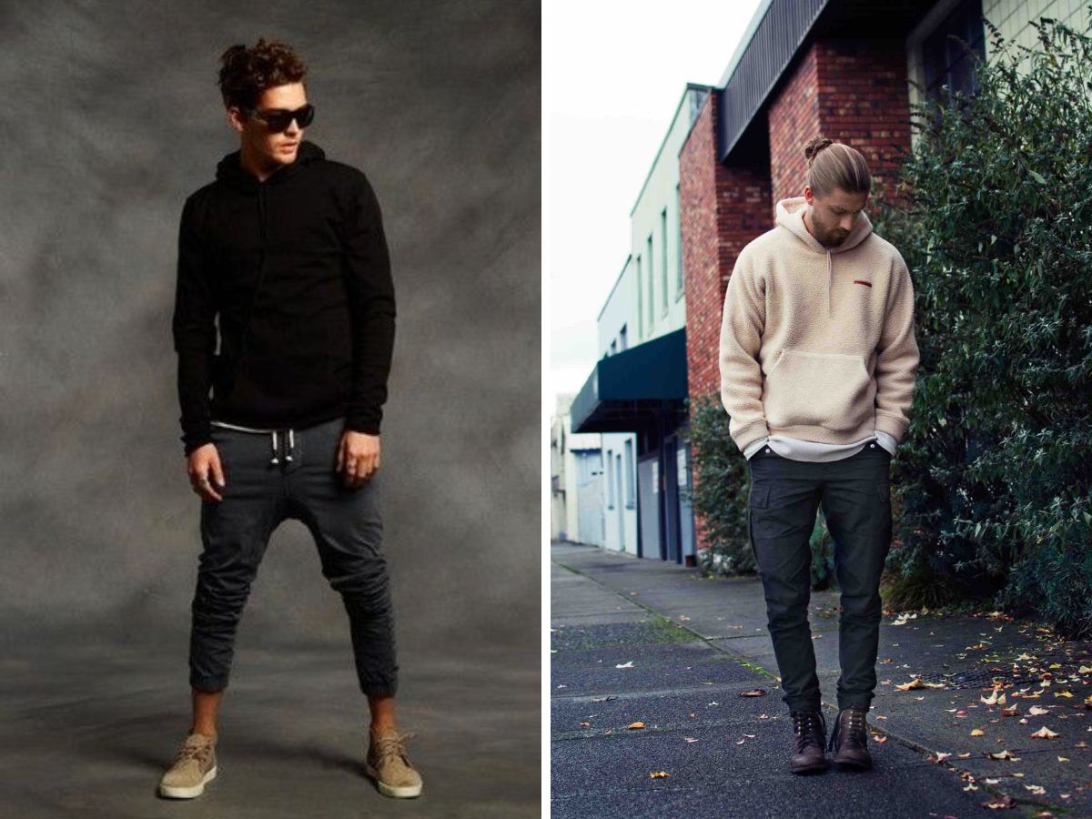 Sự phối hợp táo bạo với giày chukka boots