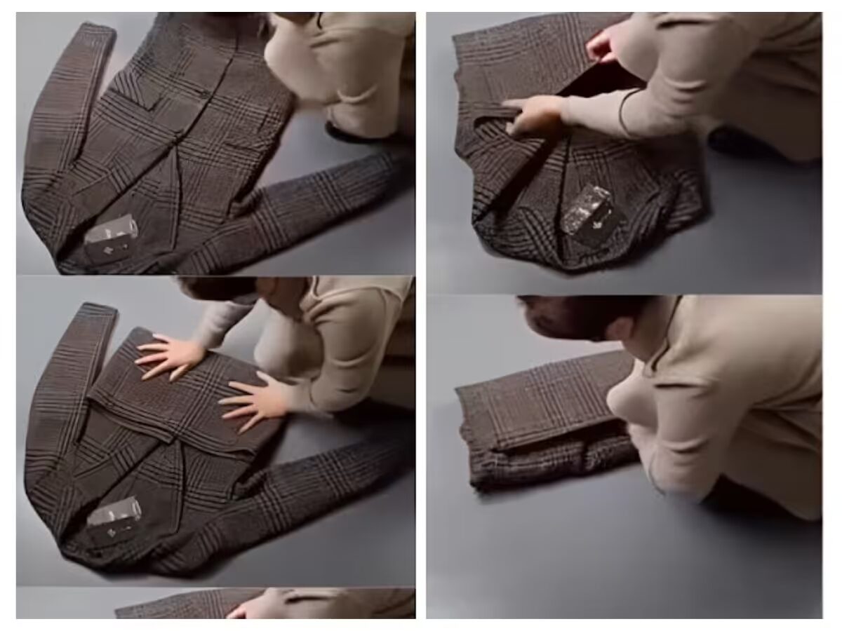 Gấp gọn áo khoác dạ/len