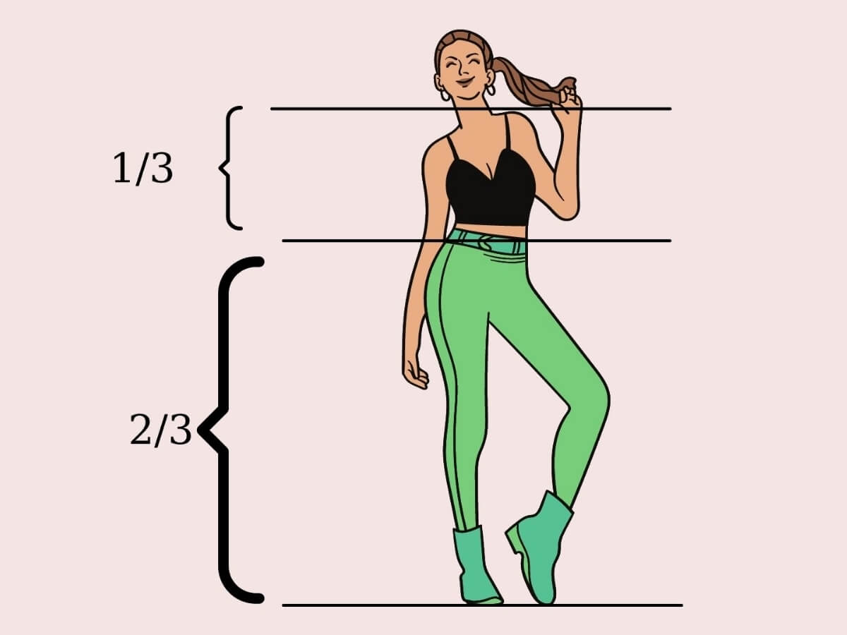 Nguyên tắc 1/3 - 2/3 trong phối đồ