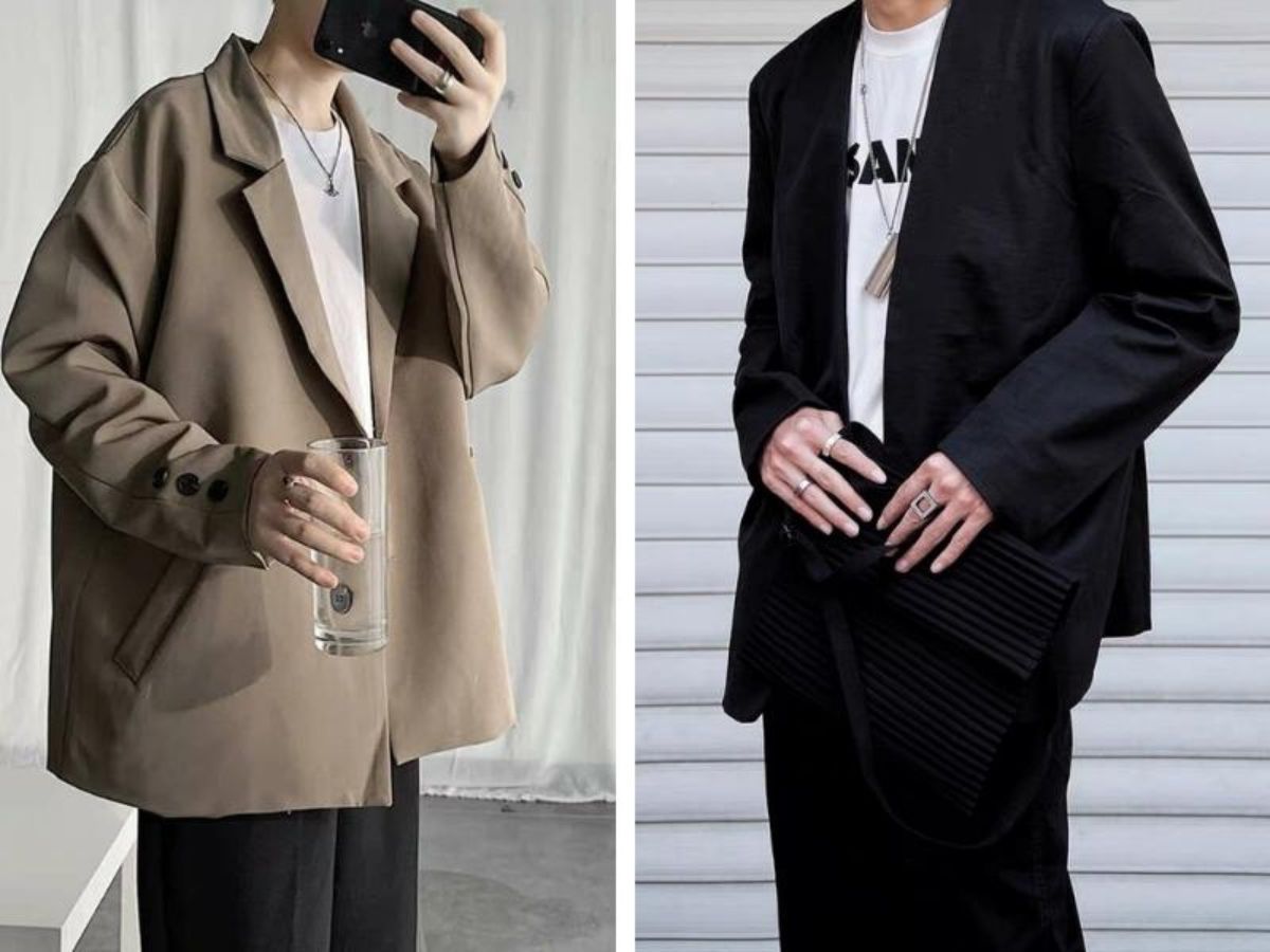cách mặc áo khoác oversize đẹp, chuẩn gu cho cả nam & nữ