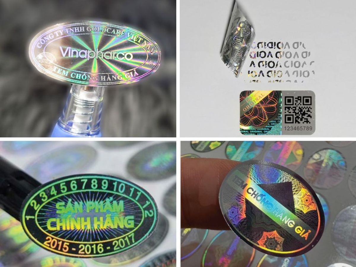 Hologram có trên tem chống hàng giả