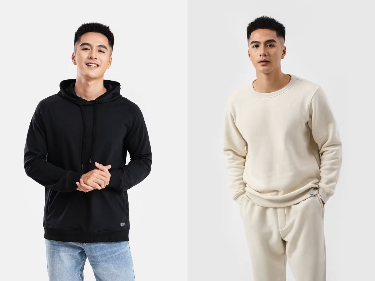 Áo hoodie và áo sweater ấm áp và phong cách