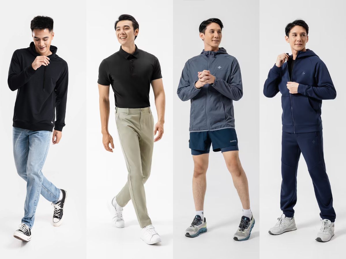Phối đồ thể thao nam đi chơi, dạo phố năng động mà vẫn cuốn hút