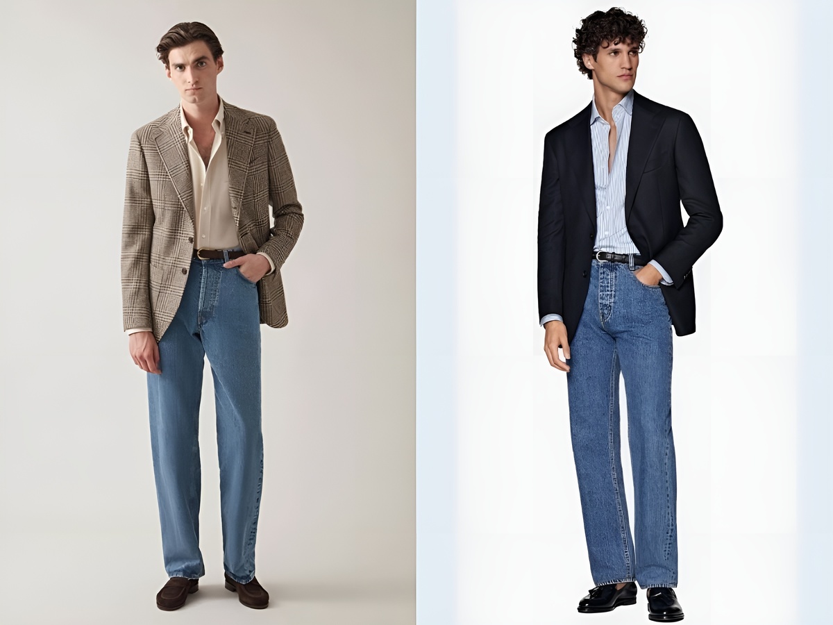 Outfit trẻ trung năng động cùng áo vest giả blazer và quần jeans