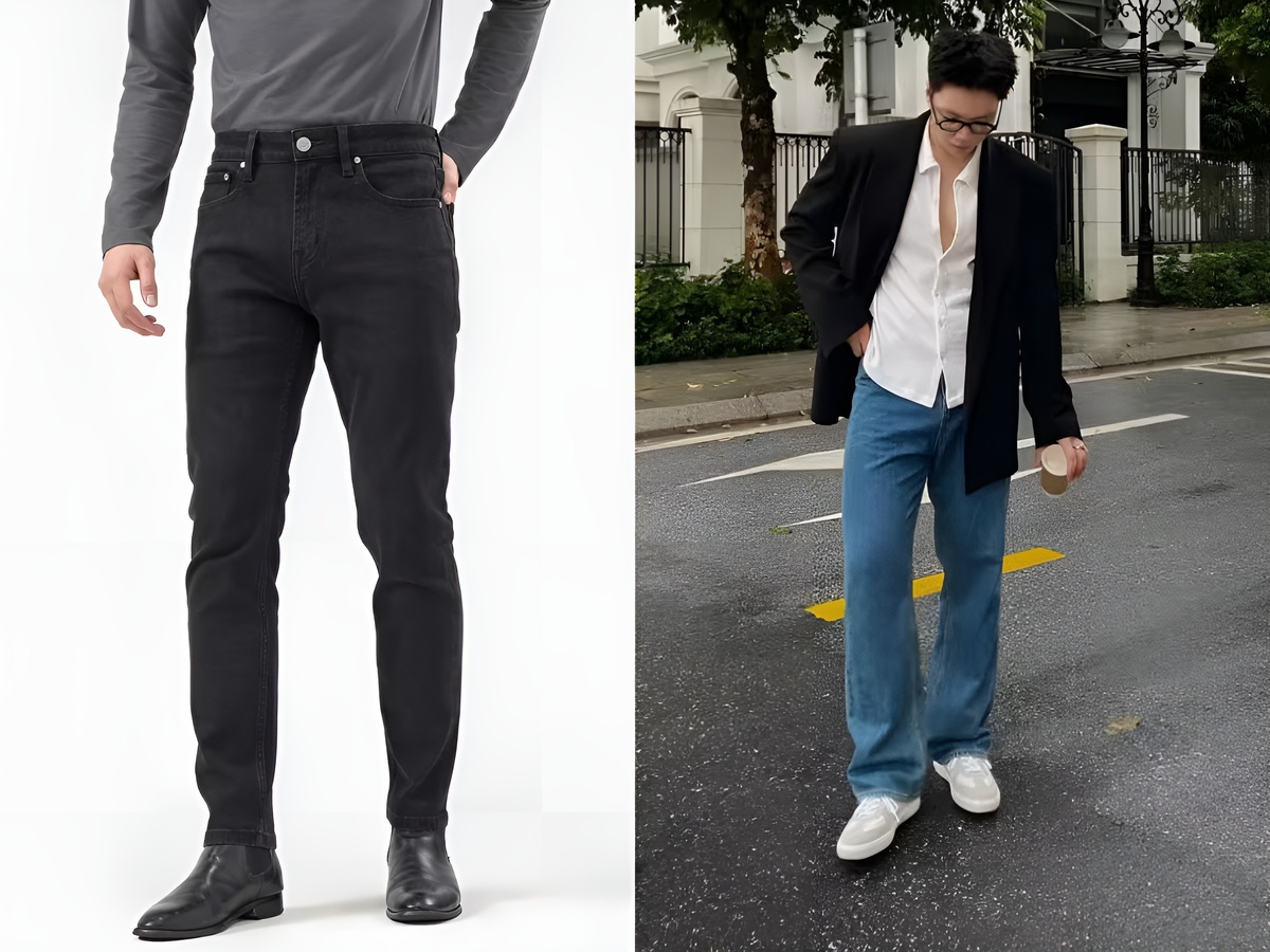 Slim fit jeans tạo sự thoải mái và trẻ trung