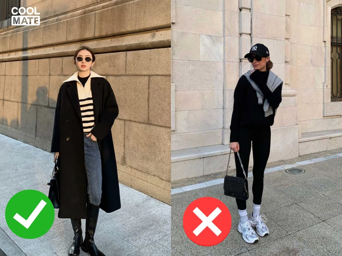 Phối đồ công sở mùa đông theo dáng người gầy