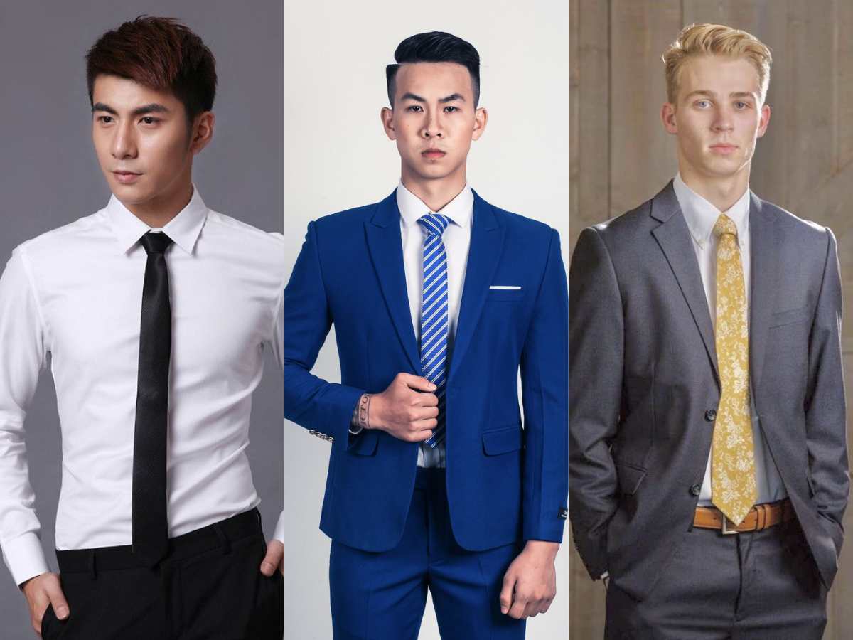 Quy tắc phối màu cà vạt với áo sơ mi trắng