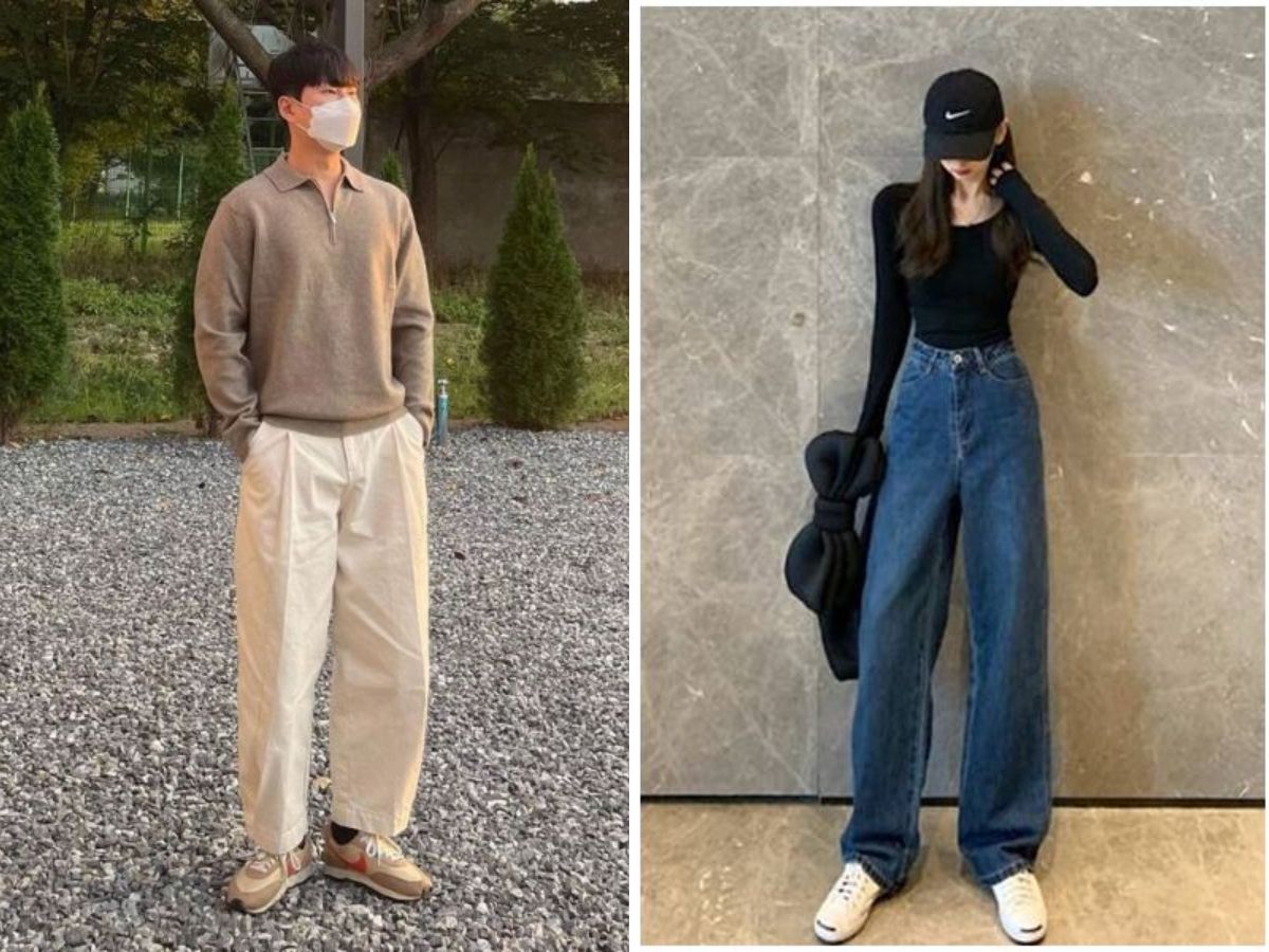 Quần ống rộng mùa đông phong cách thanh lịch và ấm áp