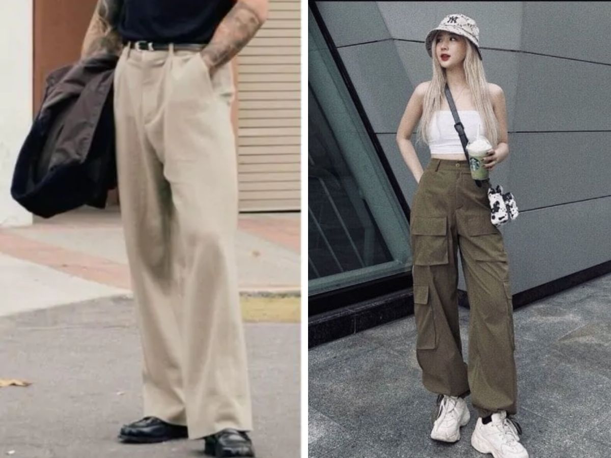 Phụ kiện giúp quần ống rộng có điểm nhấn