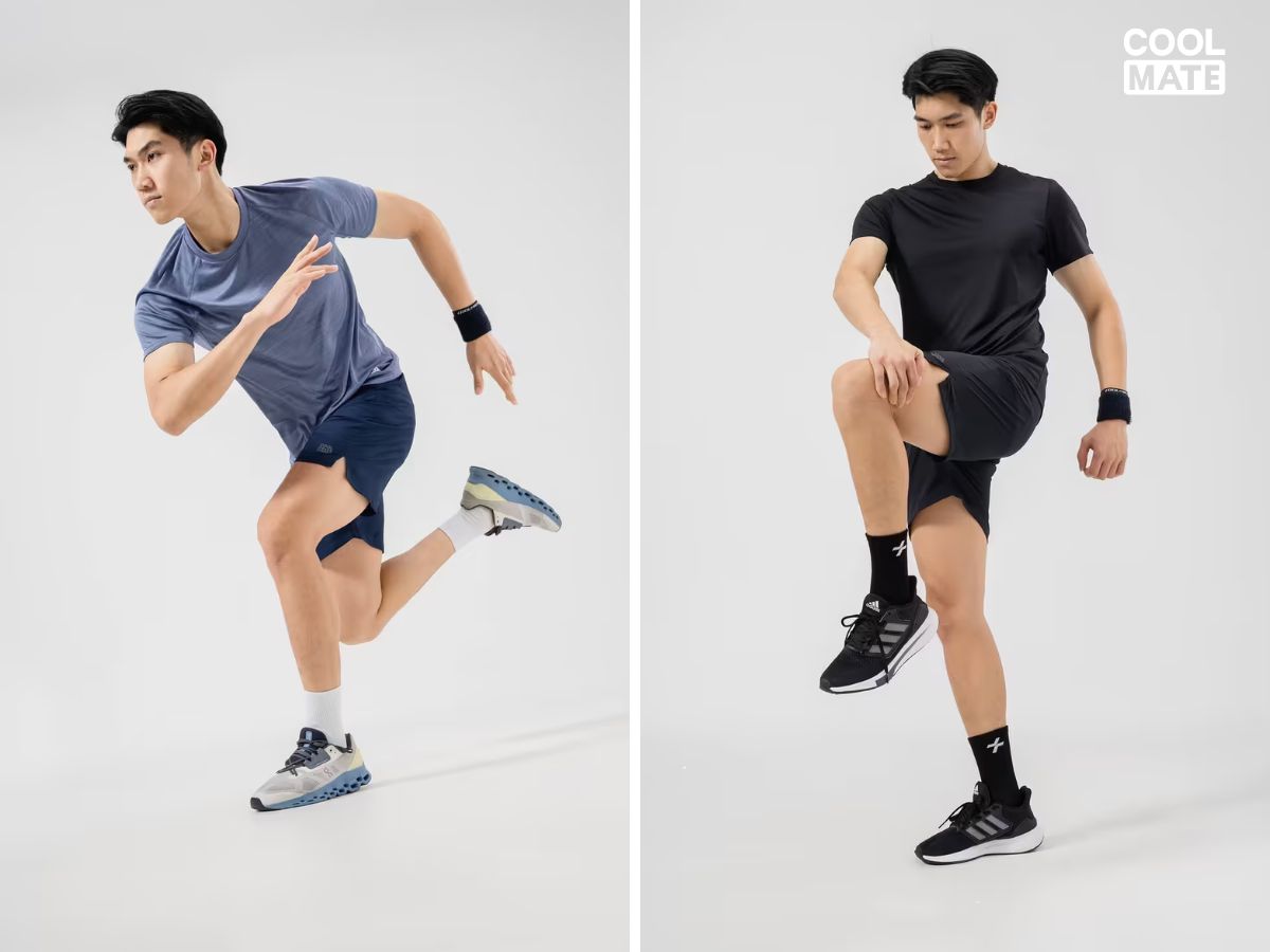 Chú ý chiều dài để cách phối quần short nam cho chàng chân ngắn phát huy tác dụng