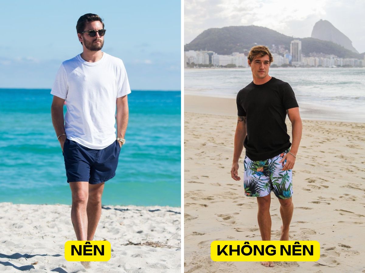 Nên chọn quần trơn hoặc ít họa tiết