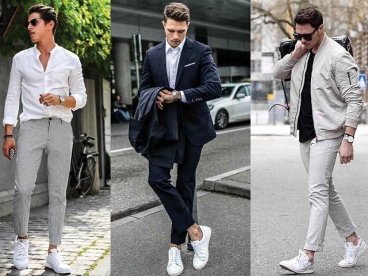 Phối đồ với giày thể thao nam theo phong cách