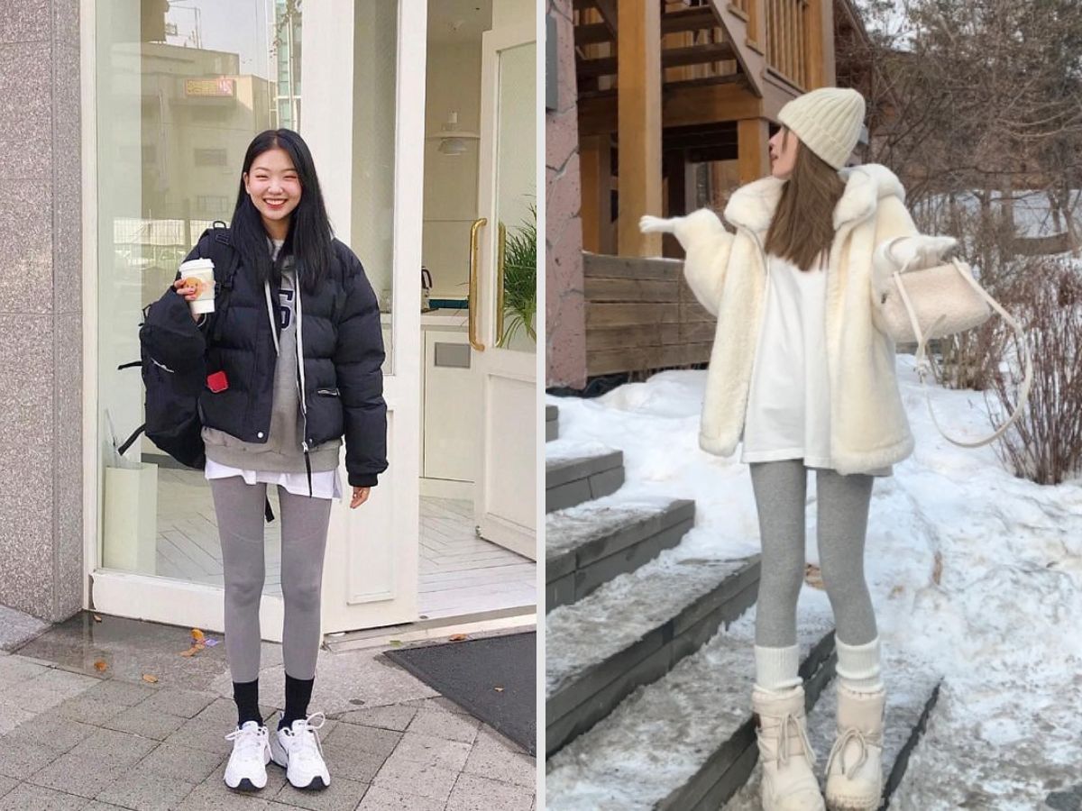 Hoàn thiện outfit legging mùa đông cùng phụ kiện