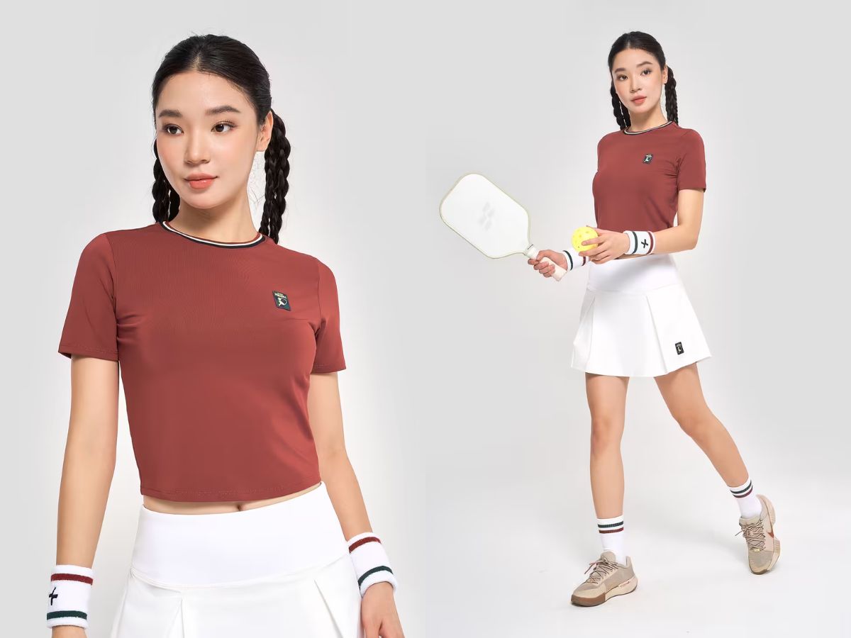 Sản phẩm Áo Crop top nữ Pickleball Dink Shot