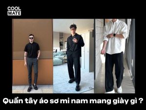 Quần tây áo sơ mi nam mang giày gì đẹp, chuẩn phong cách