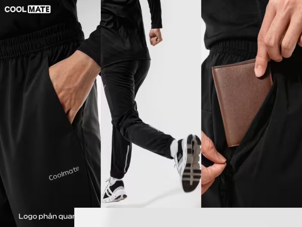 Quần quần form dáng Regular-fit ôm vừa vặn tạo sự thoải mái