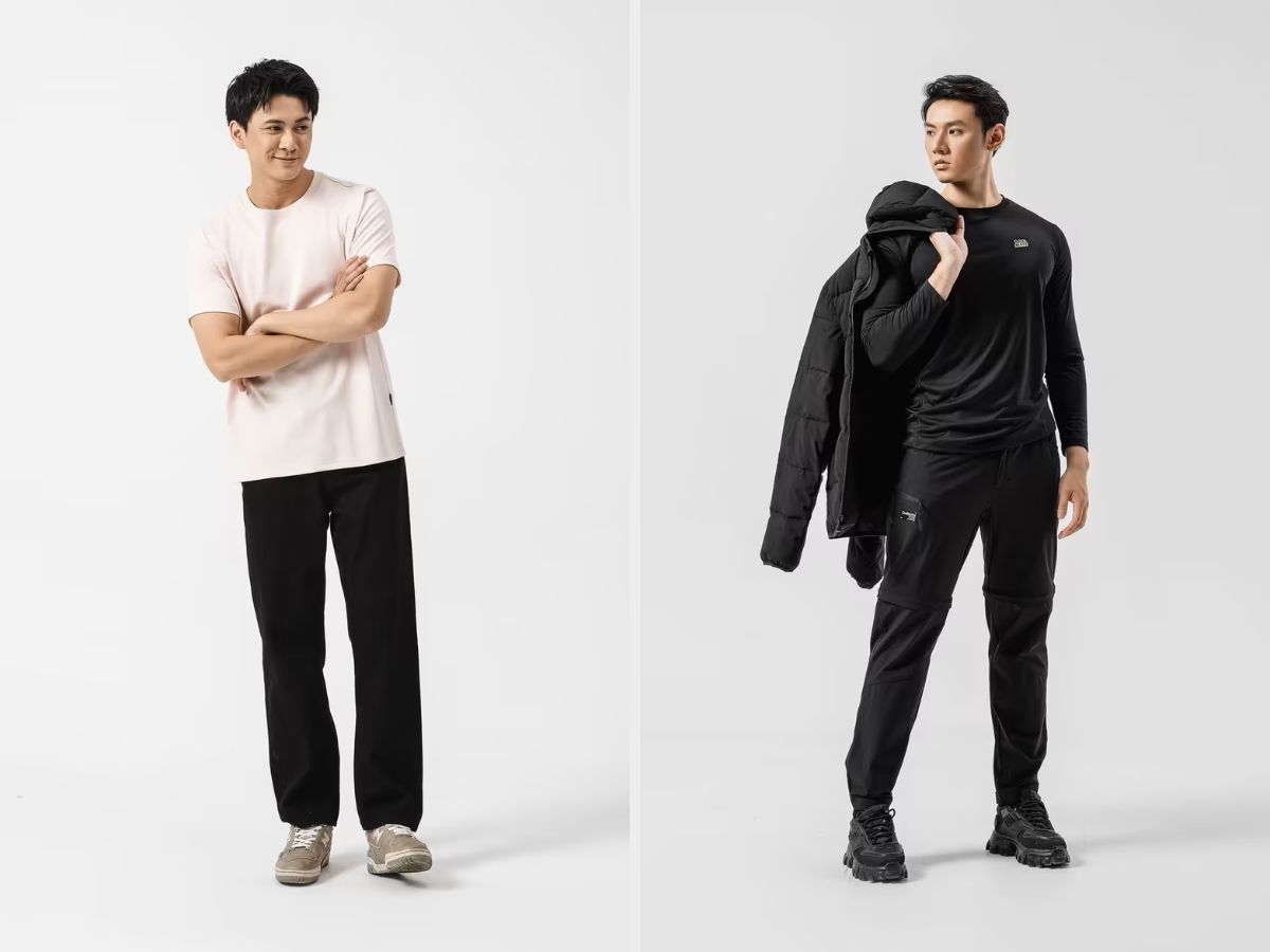 Quần Jogger nam thể thao Studio Woven phối cùng áo thun