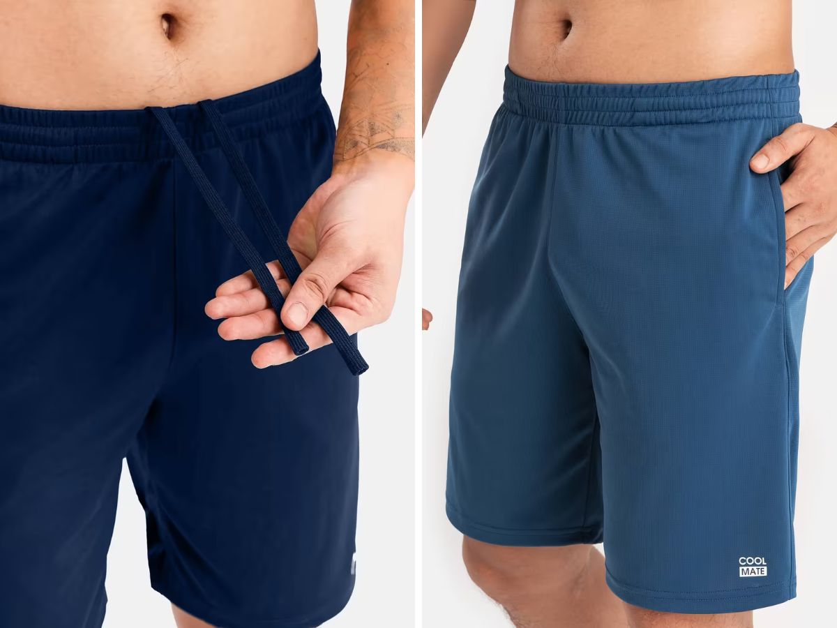 Cạp chun co giãn và dây rút ẩn bên trong cho phép điều chỉnh linh hoạt