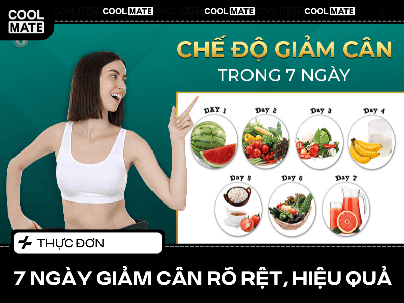 Thực đơn 7 ngày giảm cân hiệu quả rõ rệt, vòng 2 thon gọn