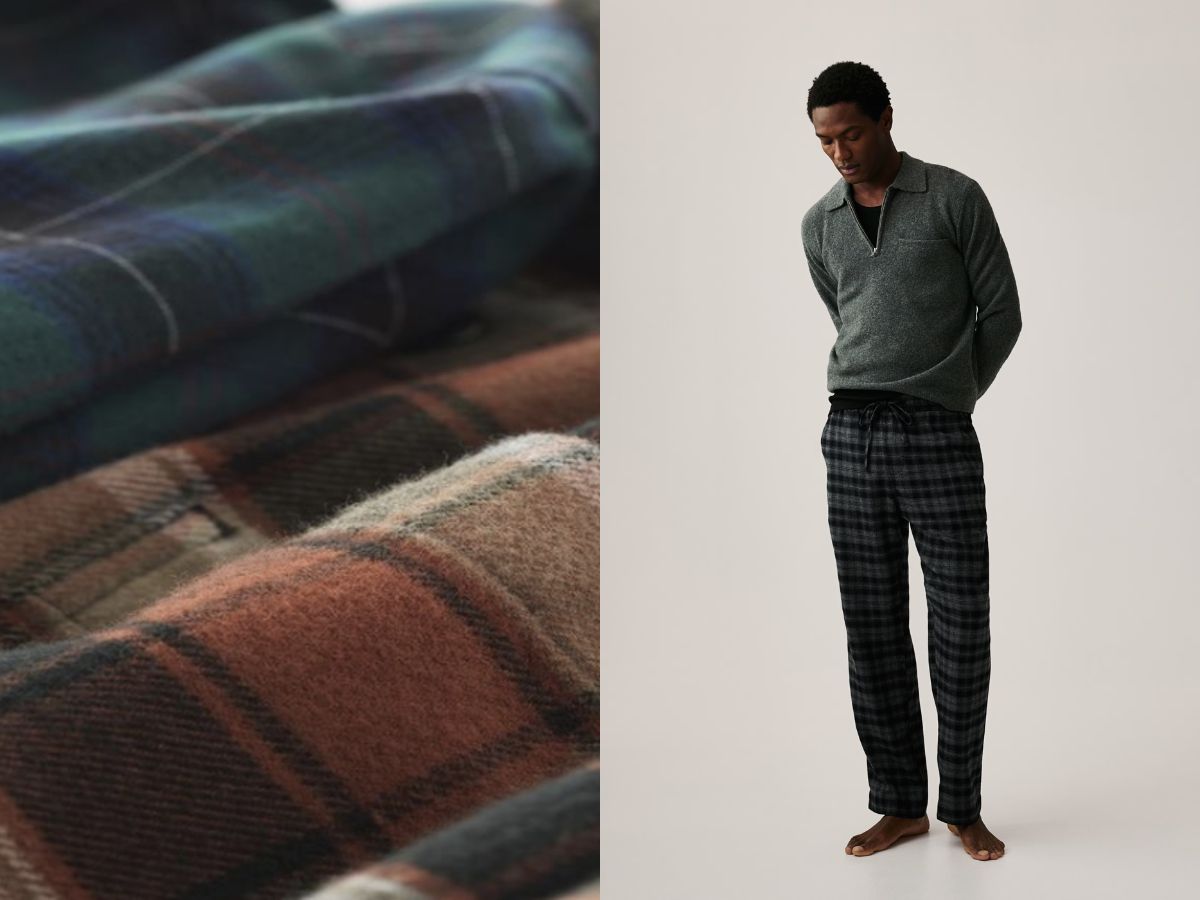 Chất liệu flannel ấm áp cổ điển, đậm chất mùa đông