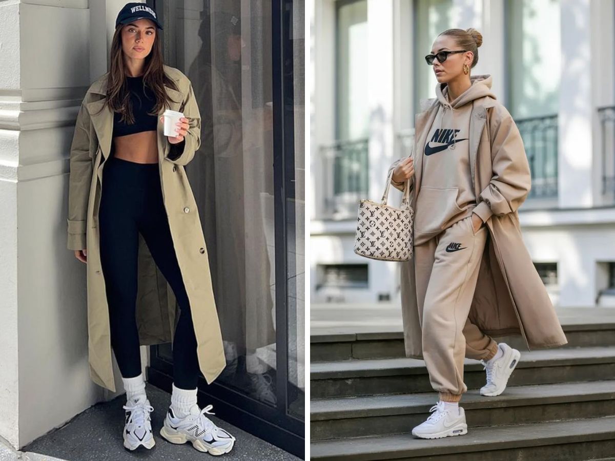Giày thể thao là món đồ phù hợp với nhiều outfit khác nhau của chị em