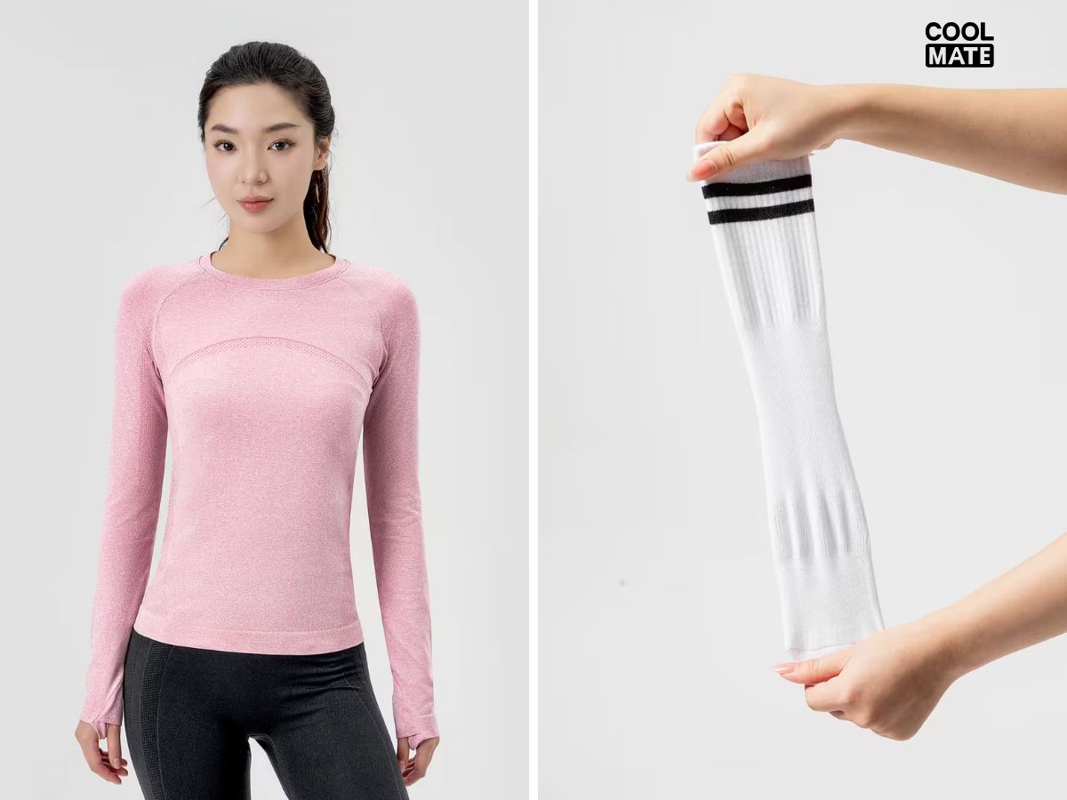 Chọn sản phẩm Coolmate kết hợp cùng giày thể thao cho mùa đông ấm áp