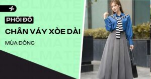Cách Phối Đồ với Chân Váy Xòe Dài Mùa Đông: ấm & hack dáng