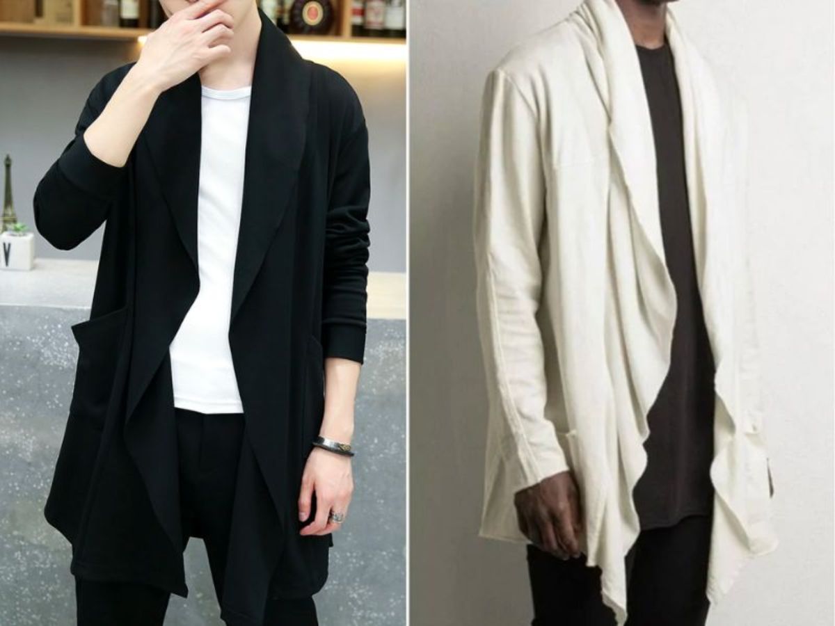 Phối áo cardigan dáng dài/Blazer + Sơ mi/Áo thun