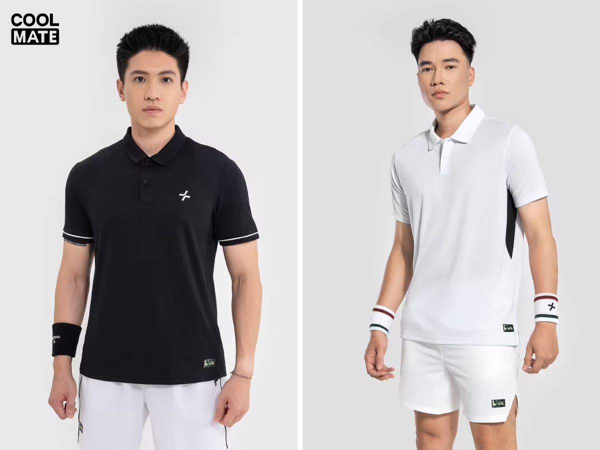 Sản phẩm từ Coolmate thuộc top áo pickleball nam được anh em yêu thích