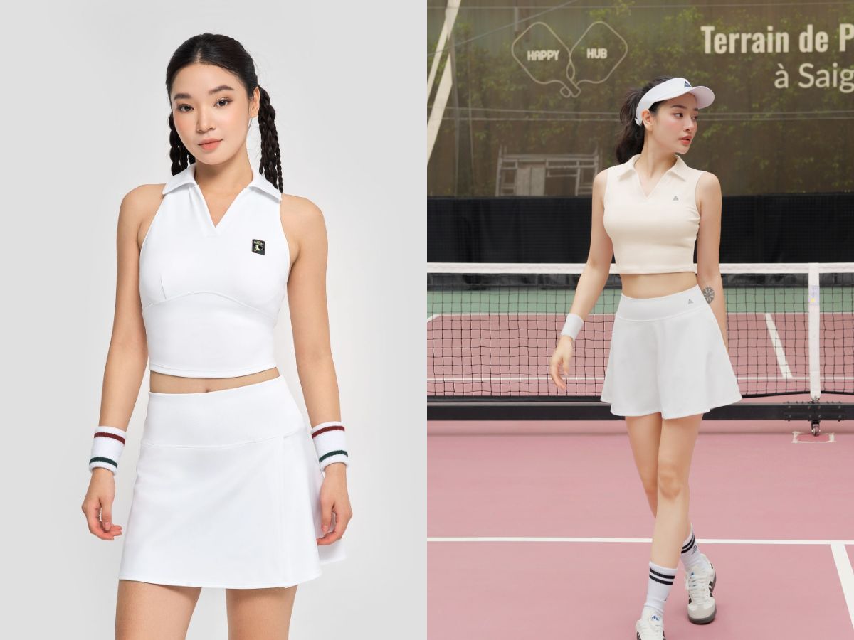 Áo polo pickleball nữ  thanh lịch, chuyên nghiệp trên sân