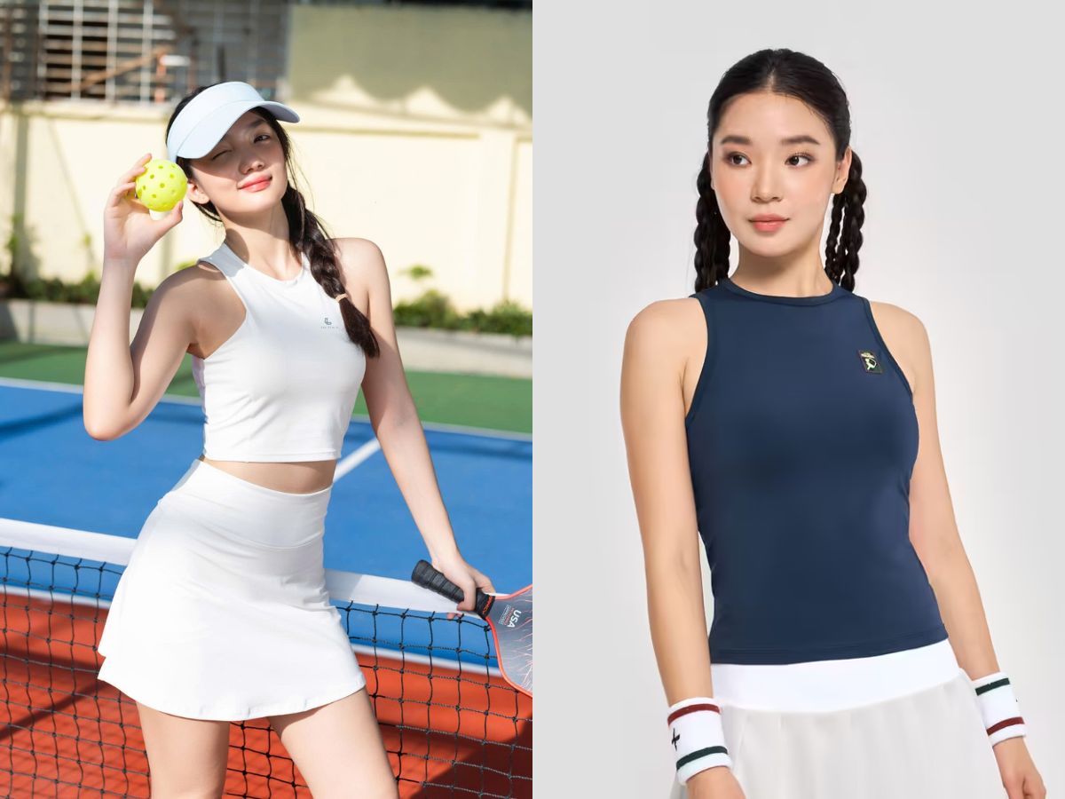 Áo ba lỗ pickleball nữ tối ưu sự linh hoạt và thoáng mát 
