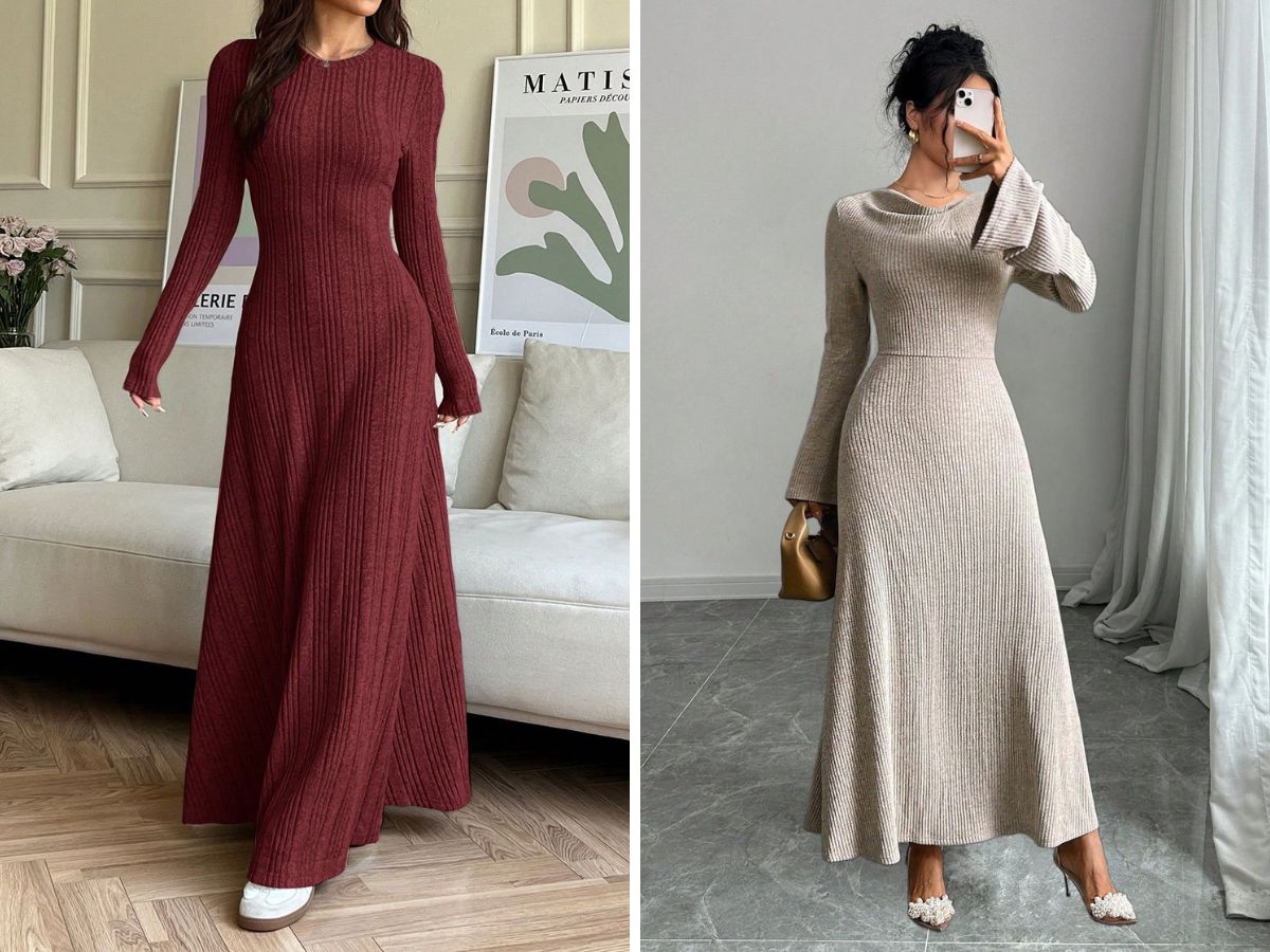 Váy len xoè giúp che khuyết điểm ở hông