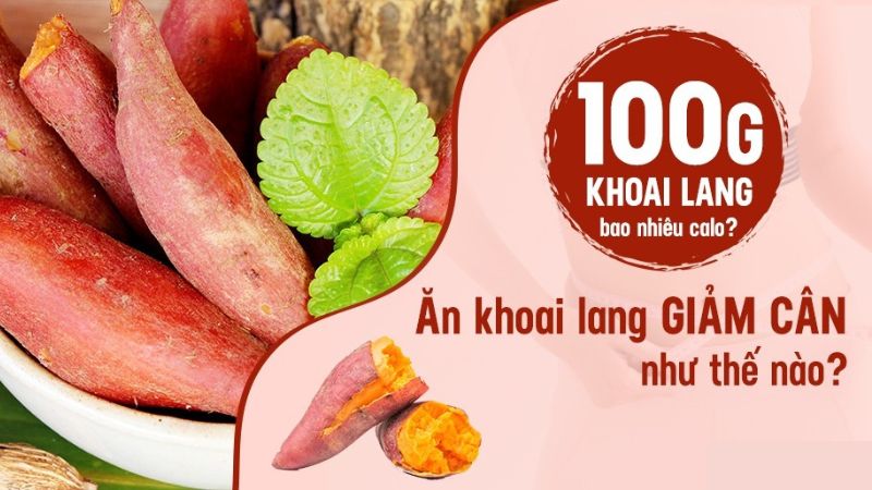 100g khoai lang luộc bao nhiêu calo