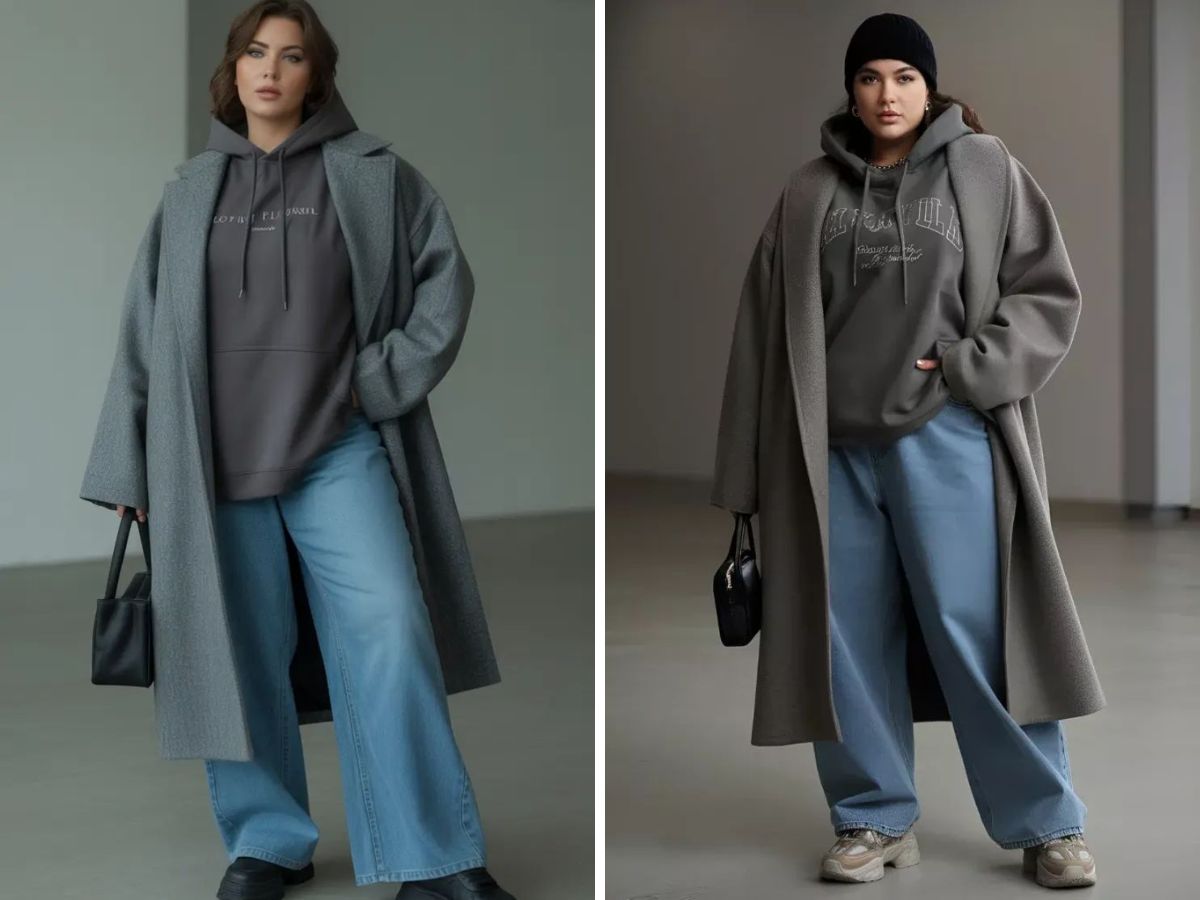 Cô nàng năng động hãy chọn hoodie và quần jeans nhé