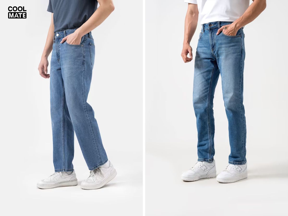 Anh em chưa biết mùa đông mặc quần gì vừa ấm vừa phong cách thì chọn jeans nhà Coolmate nhé