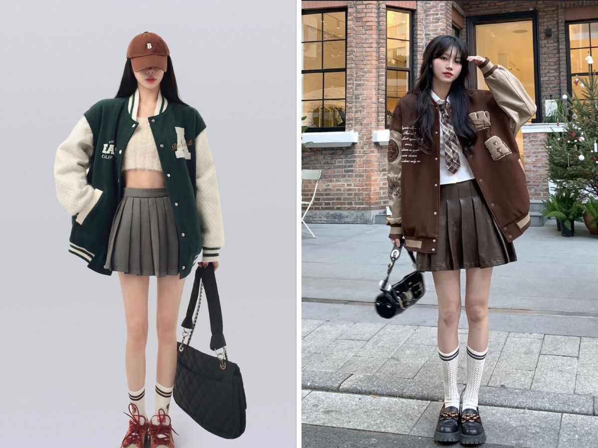 Năng động cùng áo khoác bomber