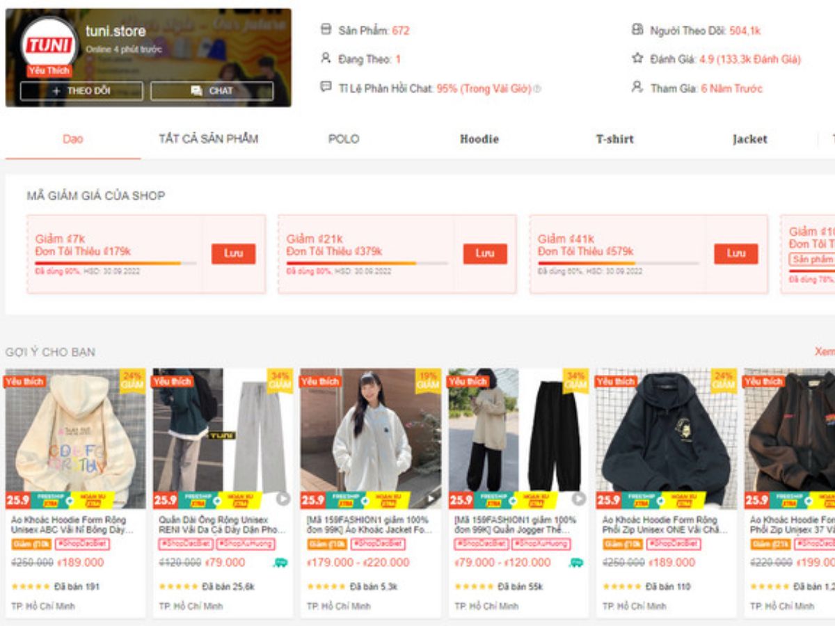 Các shop online chuyên đồ nam xuất khẩu/thrift đồ đông