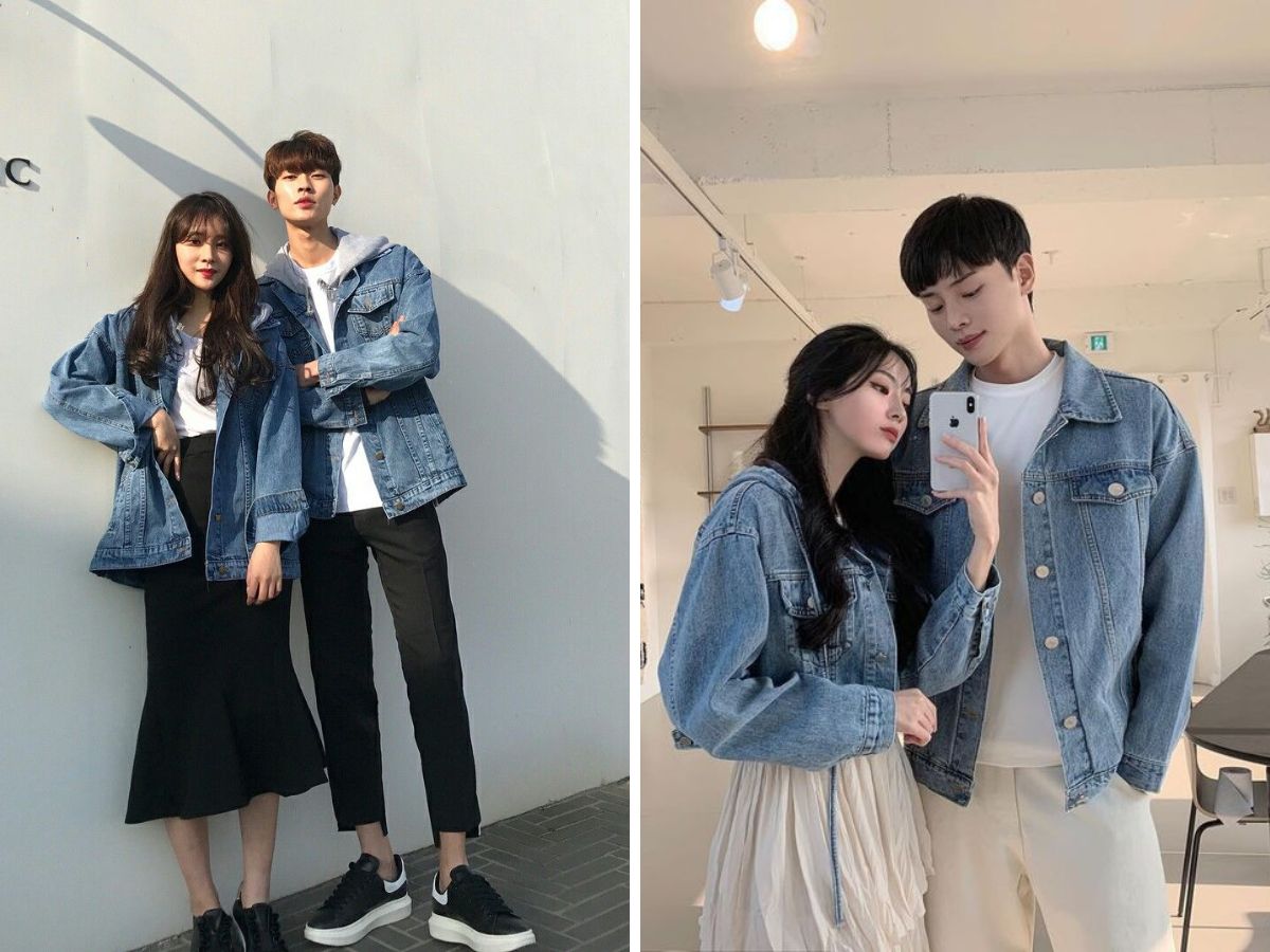Áo khoác jean phù hợp với các cặp đôi năng động