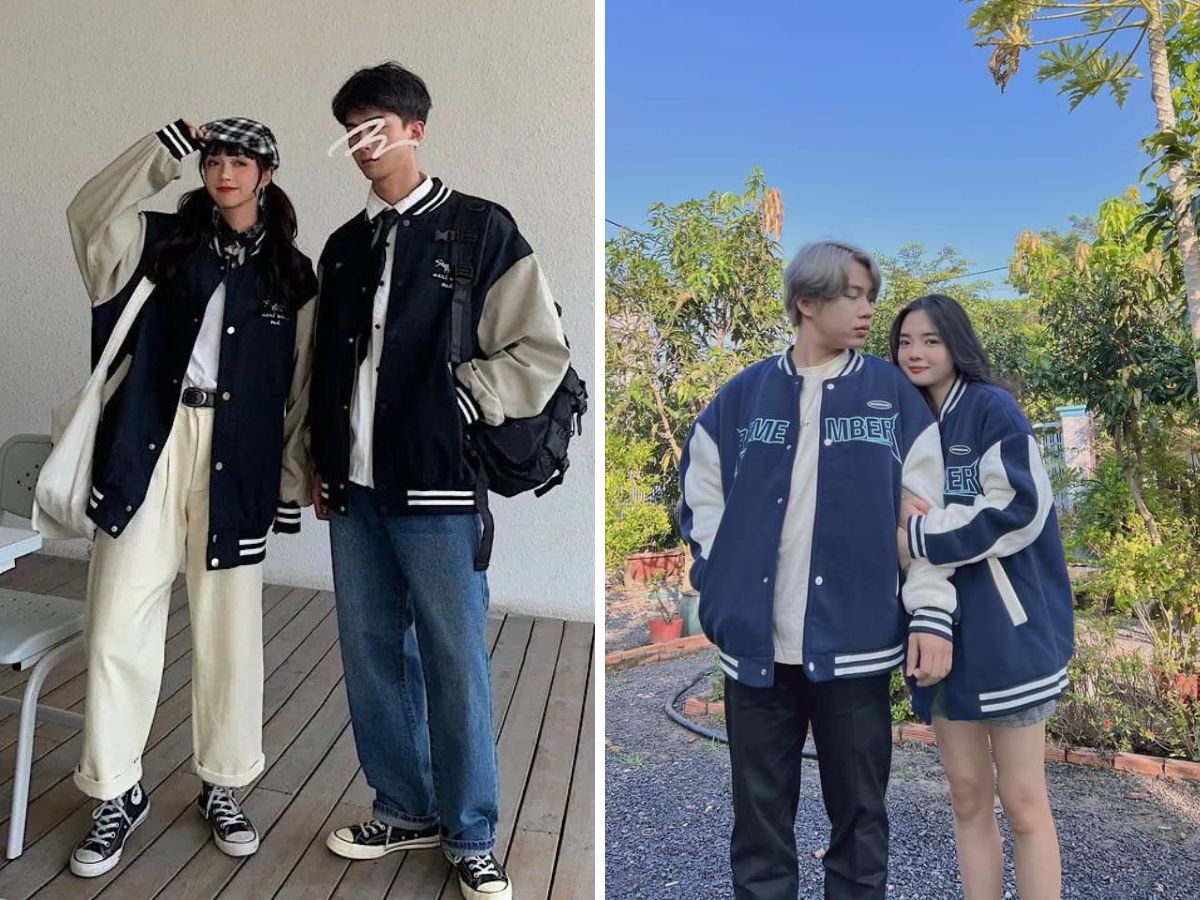 Áo khoác bomber cho các cặp đôi