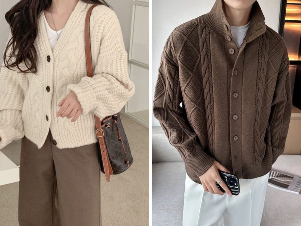Áo khoác len Hàn Quốc vừa ấm áp vừa thời trang